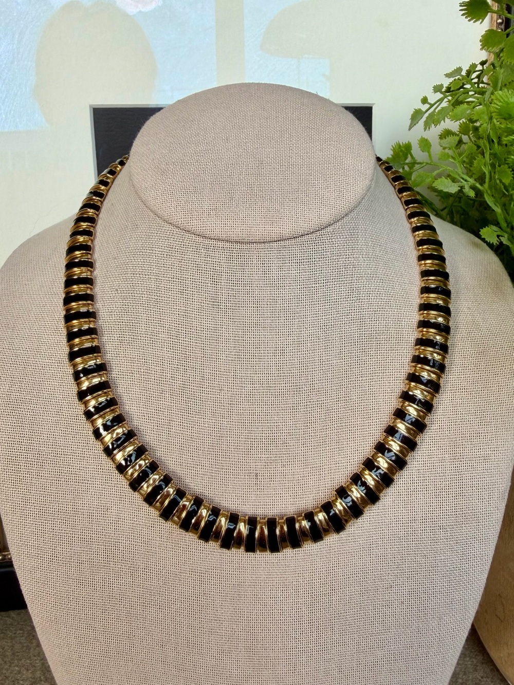 ST JOHN Vintage Omega Style Necklace